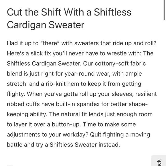 Duluth Trading Company Women’s Shiftless Longline Cardigan Sweater - Picture 5 of 7